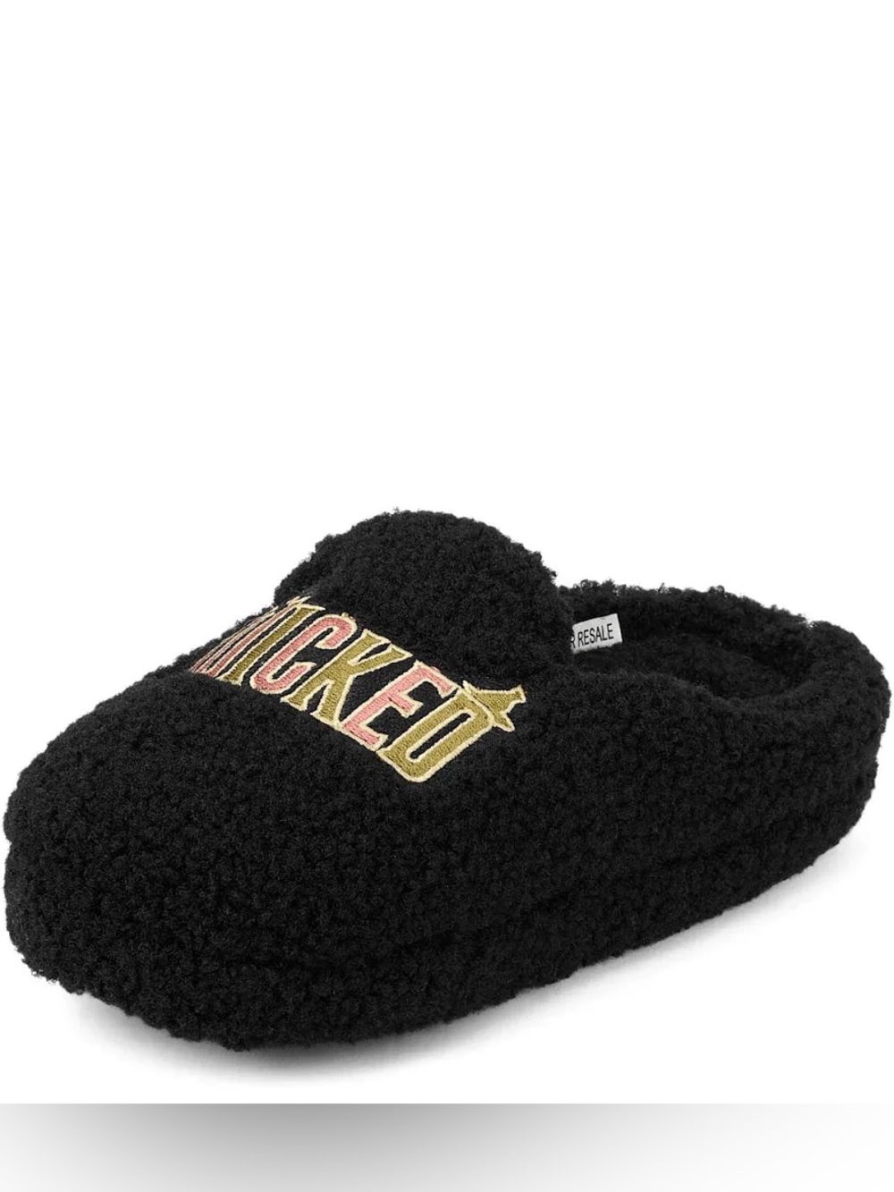 Wicked Black Teddy Kids Slippers